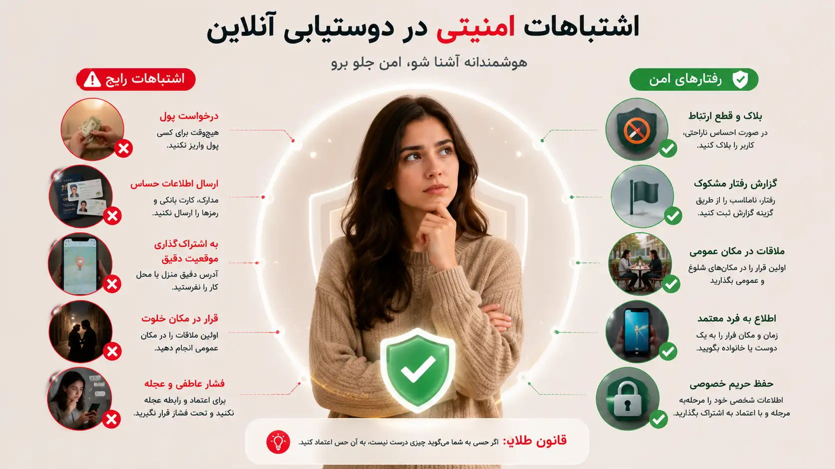 اشتباهات امنیتی در آشنایی و دوستیابی آنلاین